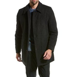 Cole Haan Signature Wool-Blend Car Coat in Size L